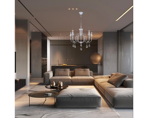 Подвесная люстра Citilux CL437151 Рига Хром