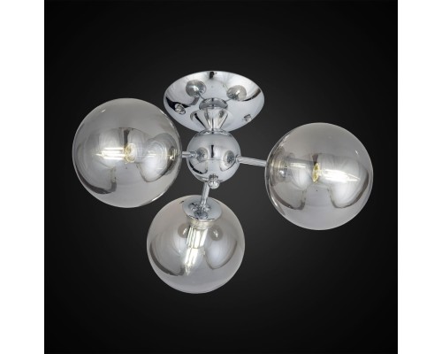 CL102130 Томми Хром+Дымч. Св-к Люстра