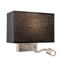 Бра с выключателем и лампой для чтения 3Вт 3000K Citilux CL704301 Декарт Хром Матовый