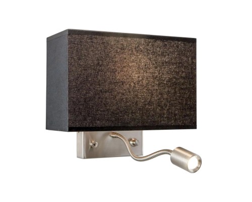 Бра с выключателем и лампой для чтения 3Вт 3000K Citilux CL704301 Декарт Хром Матовый