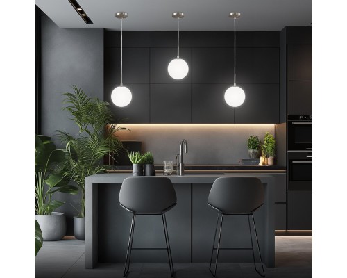 CL102014 Томми Хром Мат.+ Белый Св-к Подвес