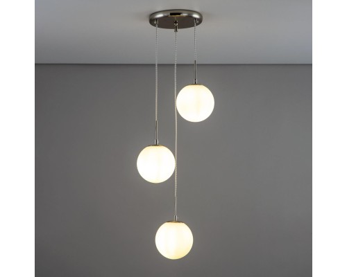 CL102034 Томми Хром Мат.+ Белый Св-к Подвес