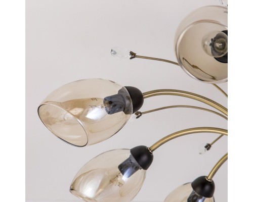 CL108185 Комета Бронза+Дымч. Св-к Люстра