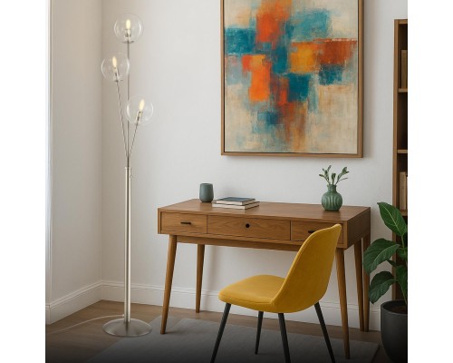 CL102931 Томми Хром Мат. Св-к Торшер