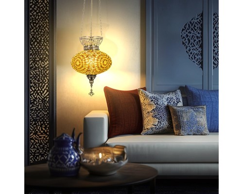 CL419125 Каир Мозаика Янтарь Подвес