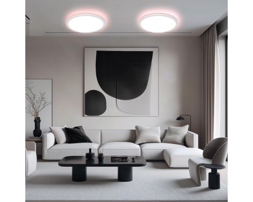 CL738240EL Бейсик Лайн Белый Св-к с пультом LED+RGB 30W