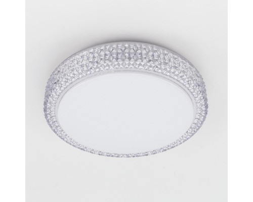 Потолочный светодиодный светильник с диммером Citilux CL71818 Альпина 18 Вт 3400-3600K Белый + Прозрачный