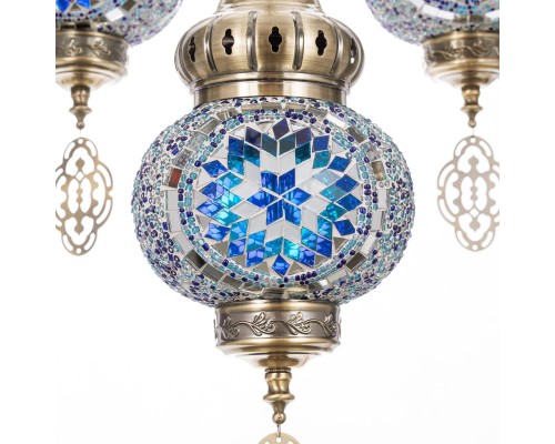 CL419166 Каир Мозаика Синяя Люстра