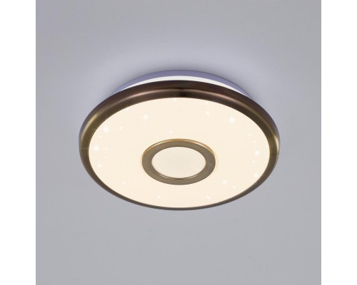 Потолочный светодиодный светильник с диммером Citilux CL70313 Старлайт 12 Вт 3000K Бронза