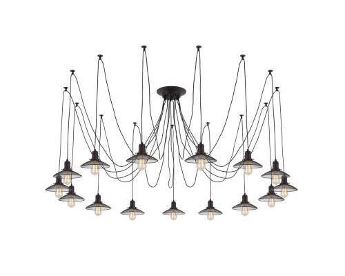 Люстра лофт Citilux CL451152 Эдисон Венге + Черный