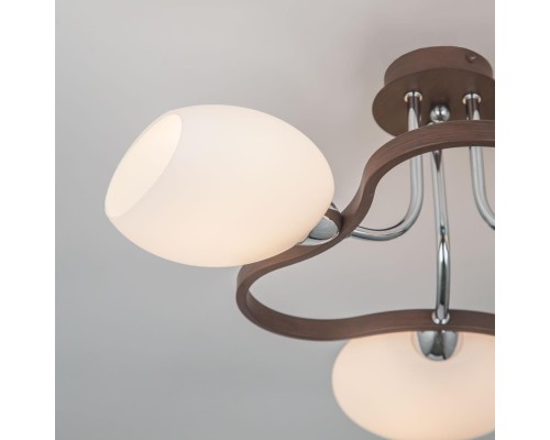 Потолочная люстра Citilux CL131131 Октава Хром+Венге