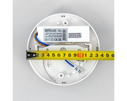 CL712122N Тао Черный Св-к Накл. LED 12W*4000K