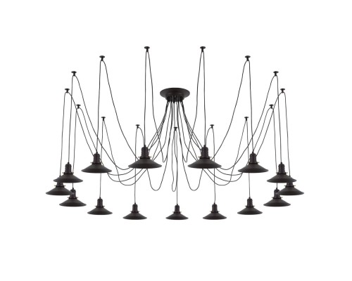 Люстра лофт Citilux CL451152 Эдисон Венге + Черный