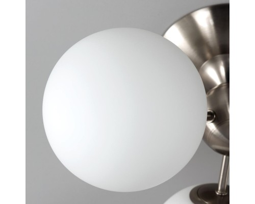 CL102134 Томми Хром Мат.+ Белый Св-к Люстра