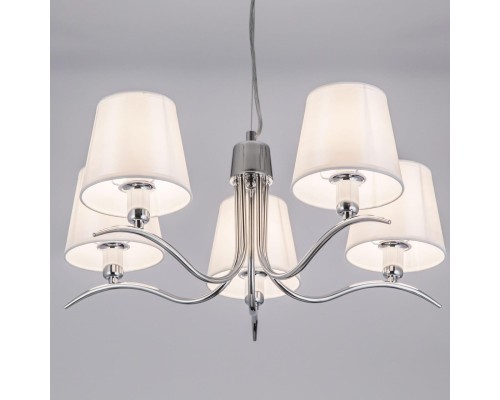 CL439151 Эмма Хром+Белый Св-к Люстра