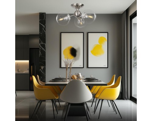 CL102131 Томми Хром Мат. Св-к Люстра