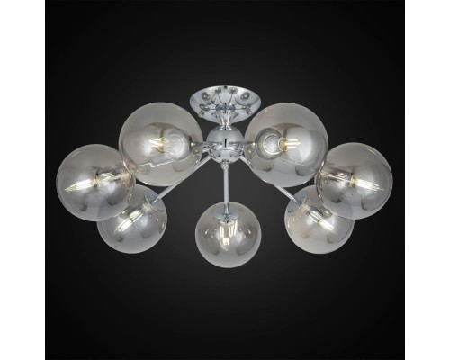 CL102170 Томми Хром+Дымч. Св-к Люстра