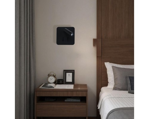 CL704421 Декарт Черный Св-к Настенный