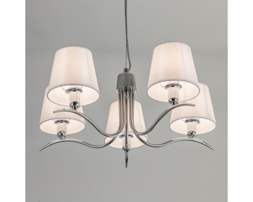 CL439151 Эмма Хром+Белый Св-к Люстра