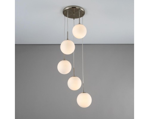 CL102054 Томми Хром Мат.+ Белый Св-к Подвес