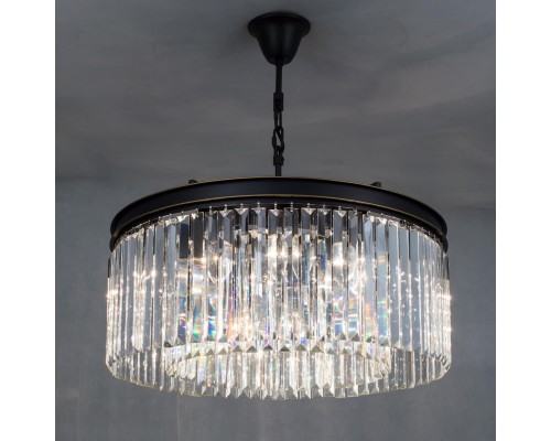 Подвесная люстра с хрусталем Citilux CL332121 Мартин Венге (коричневый)