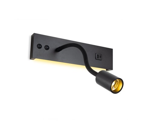 CL704471 Декарт Черный Св-к Настенный с USB