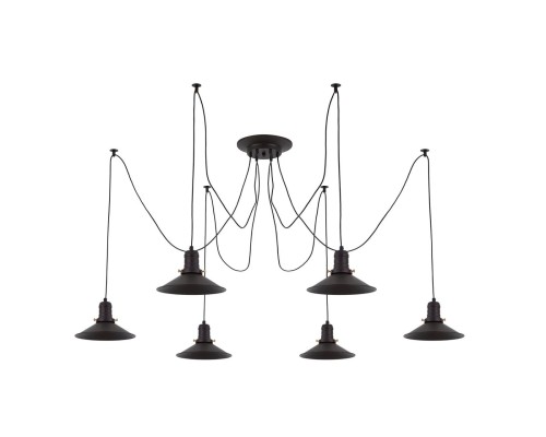 Люстра лофт Citilux CL451062 Эдисон Венге + Черный