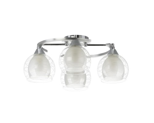 Потолочная люстра Citilux CL157142 Буги Алюминий+Хром