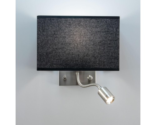 Бра с выключателем и лампой для чтения 3Вт 3000K Citilux CL704301 Декарт Хром Матовый