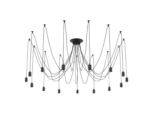 Люстра лофт Citilux CL451152 Эдисон Венге + Черный