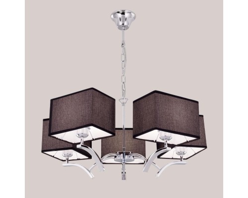 Подвесная люстра Citilux CL460252 Эвора Квадро Хром+Черный