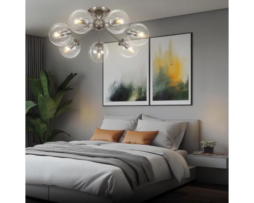 CL102171 Томми Хром Мат. Св-к Люстра