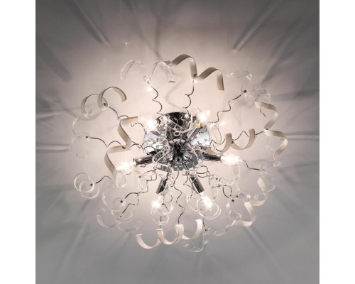 Потолочная люстра Citilux CL222161 Рандом Хром+Прозрачная+Белая