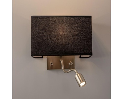 Бра с выключателем и лампой для чтения 3Вт 3000K Citilux CL704301 Декарт Хром Матовый