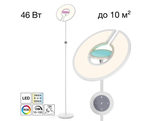 CL810030 LOONG RGB Белый Торшер