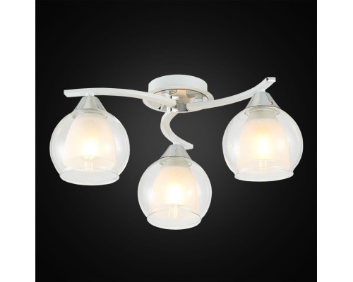 CL152130 Кристи Белый+Хром Св-к Люстра