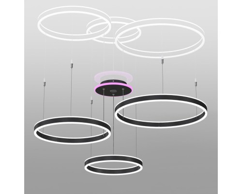 CL719A701 Дуэт Смарт Черный Св-к Люстра