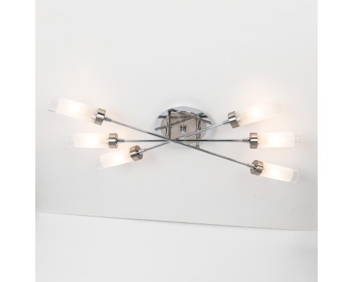 Потолочная люстра Citilux CL109161 Хеликс Хром матовый+Хром