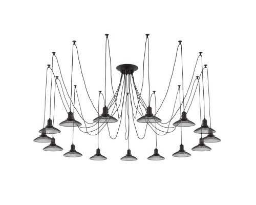 Люстра лофт Citilux CL451152 Эдисон Венге + Черный