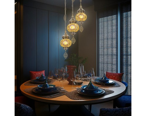 CL419135 Каир Мозаика Янтарь Подвес