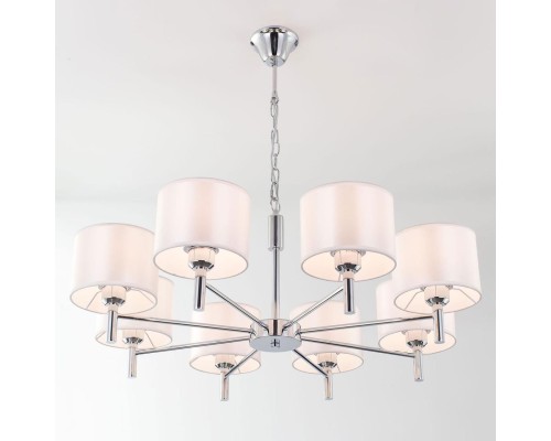 Подвесная люстра Citilux CL463180 Аврора Хром + Белый