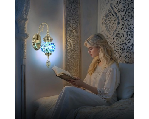 CL419316 Каир Мозаика Синяя Бра