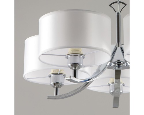 CL466150 Эвита Хром+Белый Св-к Люстра