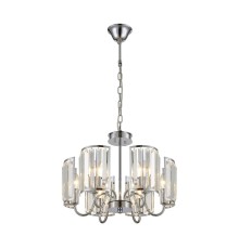 Подвесная/потолочная 2 в 1 люстра с хрусталем Citilux CL333161 Грета Хром