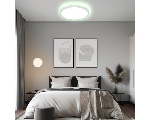 CL738320EL Бейсик Лайн Белый Св-к с пультом LED+RGB 40W