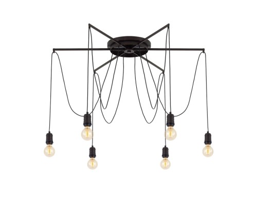 Люстра лофт Citilux CL451262 Эдисон Венге + Черный