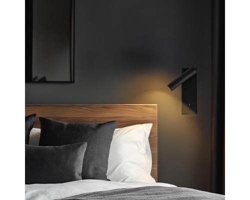 CL704431 Декарт Черный Св-к Настенный с USB