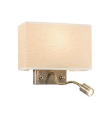 Бра с выключателем и лампой для чтения 3Вт 3000K Citilux CL704303 Декарт Бронза Старая