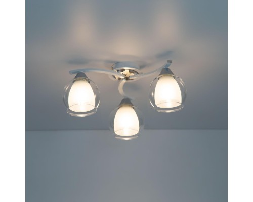 CL152130 Кристи Белый+Хром Св-к Люстра