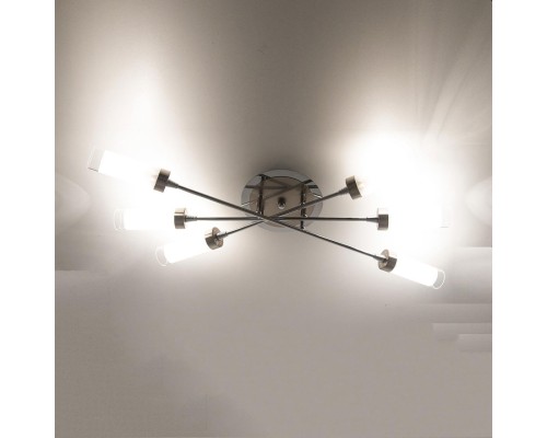 Потолочная люстра Citilux CL109161 Хеликс Хром матовый+Хром